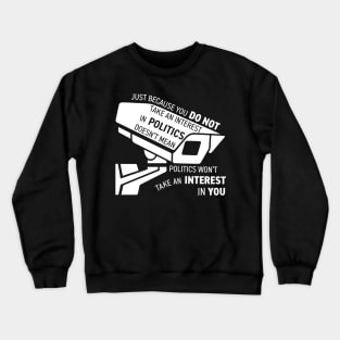 Politics (White) Crewneck Sweatshirt